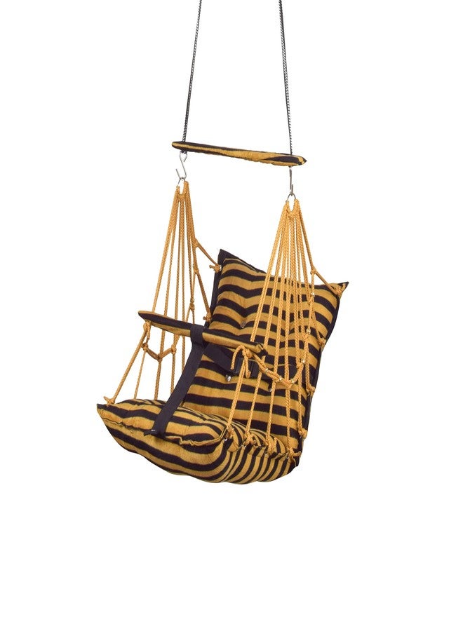 BOFFLE® Cotton Swing Chair for Kids Baby's Children Folding and Washable1-3 Years with Safety Belt/Home,Garden Jhula for Babies|Swing for Kids | Seat and Back Side 16x16 inch - Image 2